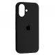Чохол Silicone Case Full for iPhone 16 black