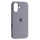 Чохол Silicone Case Full for iPhone 16 Plus lavander gray