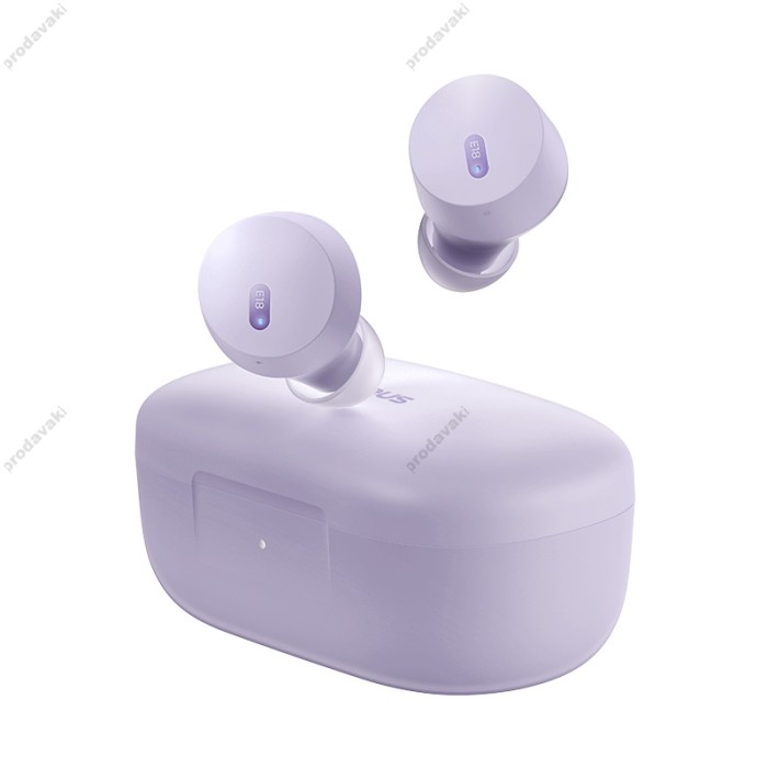 Бездротові Bluetooth навушники Baseus Bowie E18 True Wireless Earphones BT 5.3 Purple A00023800533-00