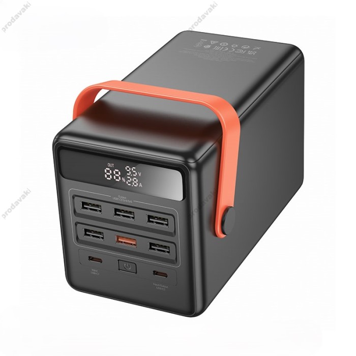 Повербанк портативний акумулятор Power bank Hoco DB03 Max Centurion 65W PB Lamp 100 000mAh Black