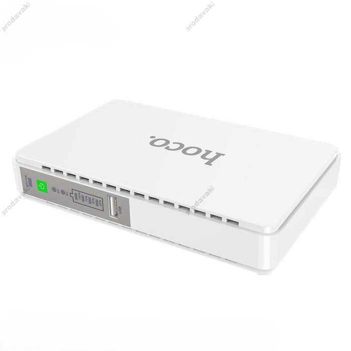 Повербанк портативний акумулятор Power bank HOCO DB25 Mini DC UPS Emergency 5v/9v/12v LAN POE 8800 mAh White