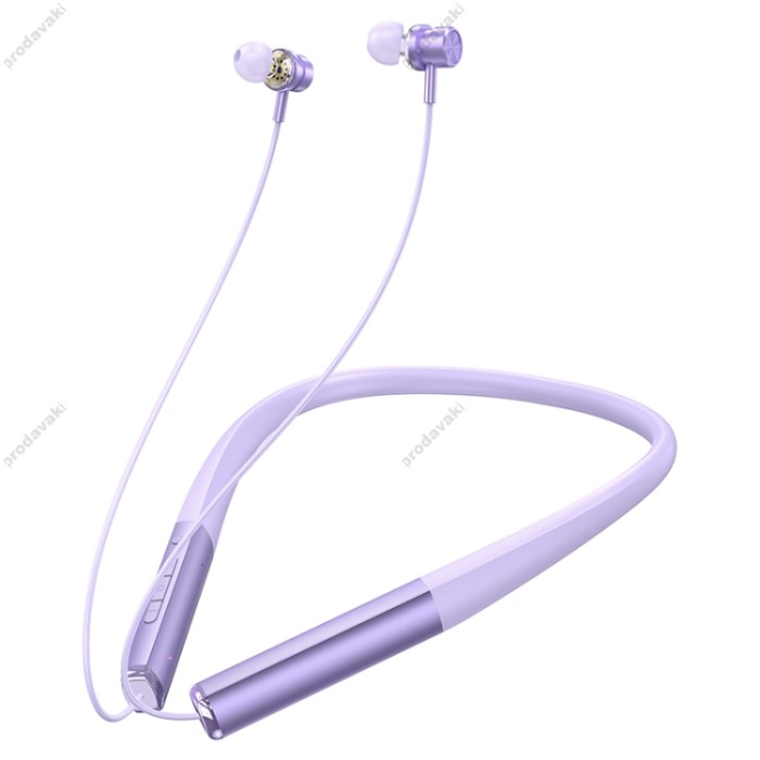 Бездротові Bluetooth навушники HOCO ES71 Platinum neck-mounted headset BT 5.3 Purple