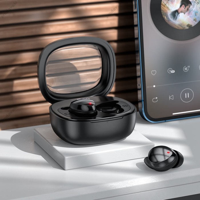 Бездротові Bluetooth навушники HOCO EW65 Shadow true wireless sleep headset BT 5.3 Black