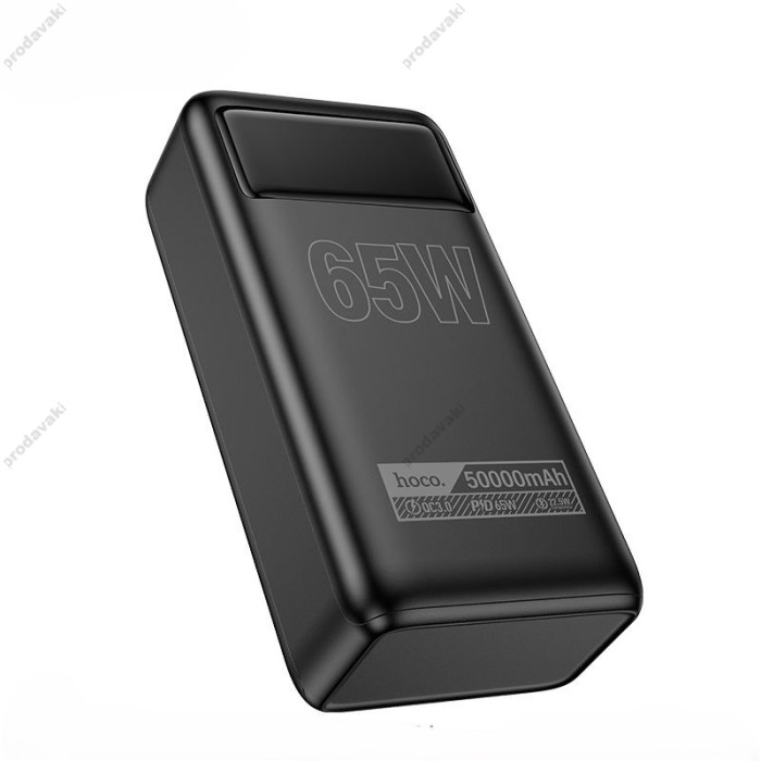 Повербанк портативний акумулятор Power bank Hoco DB81A Apollo PD65W fully compatible 50000 mAh Black