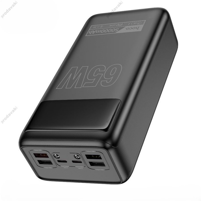 Повербанк портативний акумулятор Power bank Hoco DB81A Apollo PD65W fully compatible 50000 mAh Black