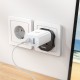 Мережевий адаптер HOCO AC6 Unimpeded universal conversion plug (EU) Black