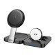 Бездротовий зарядний пристрій HOCO CQ11 Ingenious 3-in-1 folding magnetic wireless charger Black