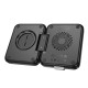 Бездротовий зарядний пристрій HOCO CQ11 Ingenious 3-in-1 folding magnetic wireless charger Black