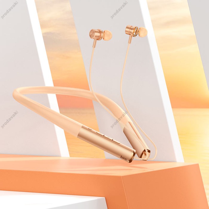 Бездротові Bluetooth навушники HOCO ES71 Platinum neck-mounted headset BT 5.3 Orange