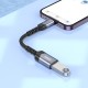 Перехідник HOCO UA24 iP Lightning male to USB female 2.0 converter Metal gray