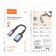 Перехідник HOCO UA24 iP Lightning male to USB female 2.0 converter Metal gray