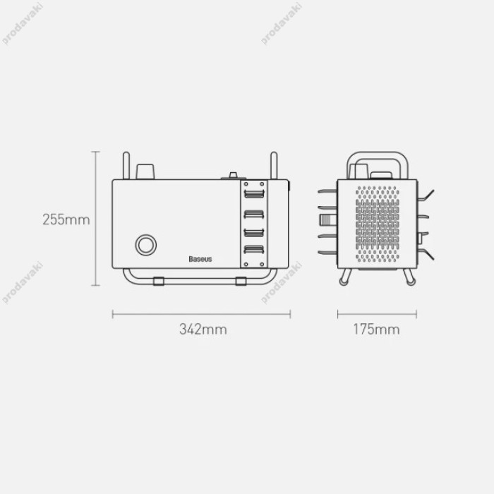 Мийка високого тиску BASEUS Car Pressure Washer F1 68Bar 420 L/h 10m Grey CRXCJ-C0A