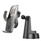 Автомобільний тримач із бездротовою зарядкою Hoco HW27 Traveler infrared RGB wireless 15W Black