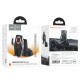Автомобільний тримач із бездротовою зарядкою Hoco HW27 Traveler infrared RGB wireless 15W Black