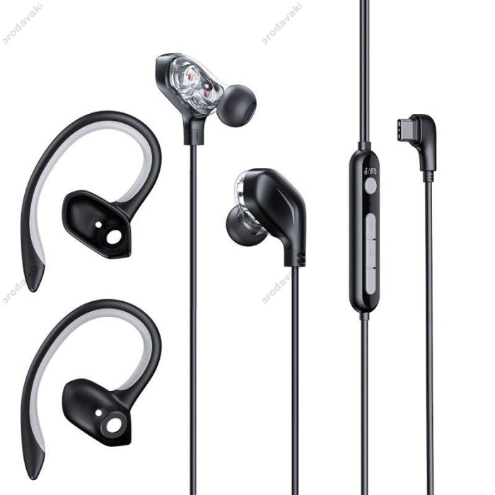 Дротові навушники Baseus GAMO Immersive Virtual 3D Game Type-C Earphone Black NGC18-01