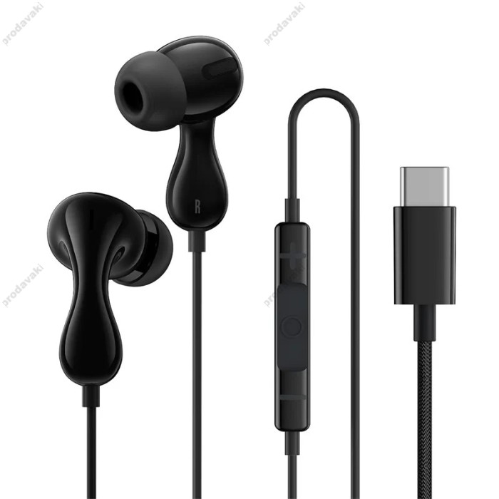 Дротові навушники Baseus Encok CZ20 Type-C Wired Earphones Black A00171400113-00