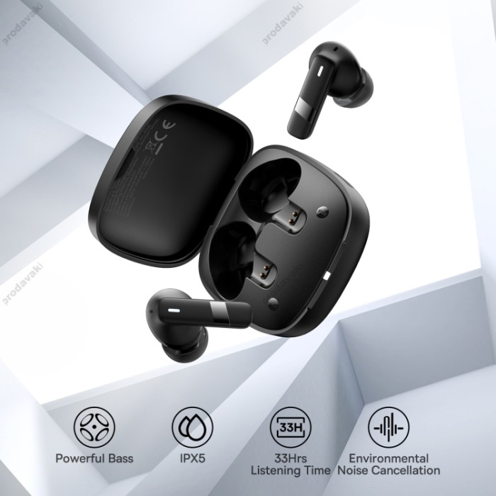 Бездротові Bluetooth навушники Baseus Bowie E20 True Wireless Earphones BT 5.3 Black A00069700113-00