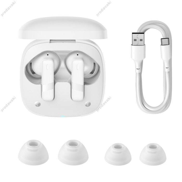 Бездротові Bluetooth навушники Baseus Bowie E20 True Wireless Earphones BT 5.3 White A00069700223-00