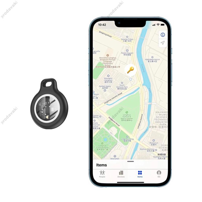 Пошуковий трекер HOCO E91 Tiger intelligent positioning anti-lost device iOS White
