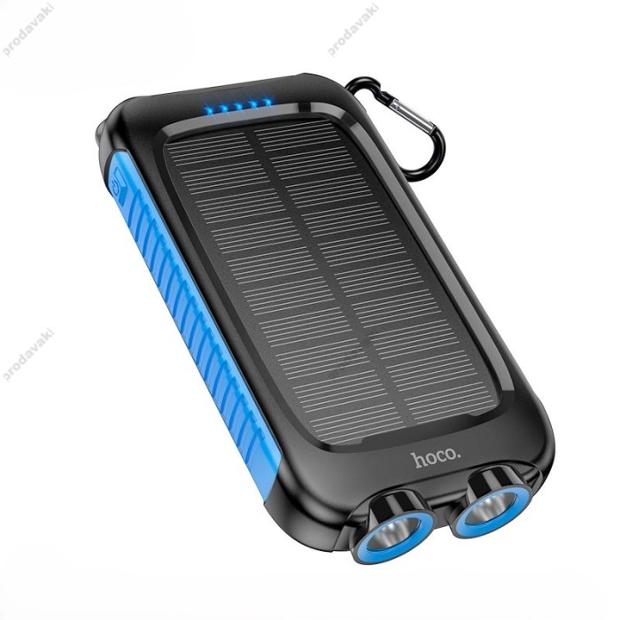 Повербанк портативний акумулятор Power bank Hoco DB51 Sunpower solar 8000 mAh Black