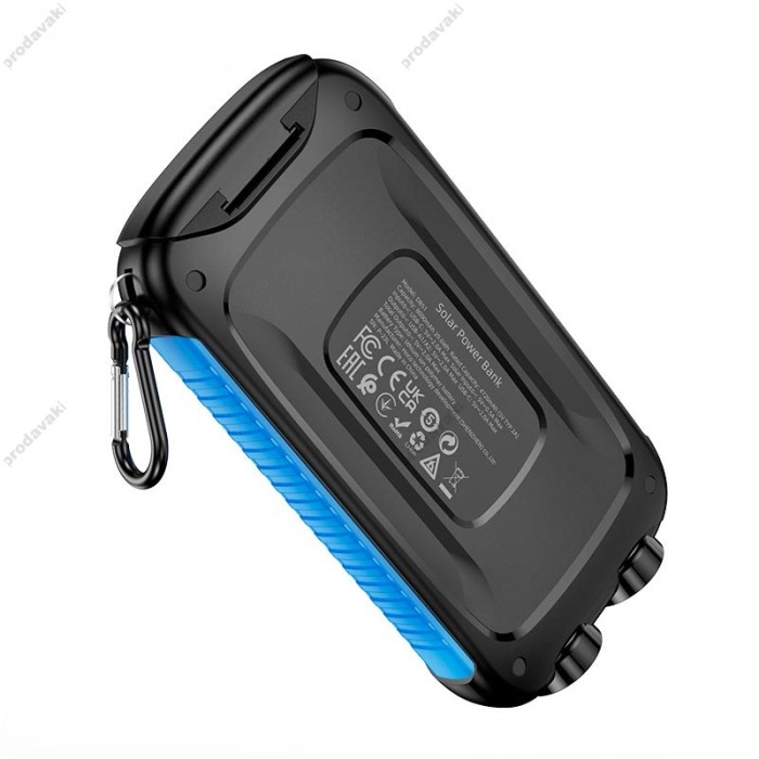 Повербанк портативний акумулятор Power bank Hoco DB51 Sunpower solar 8000 mAh Black