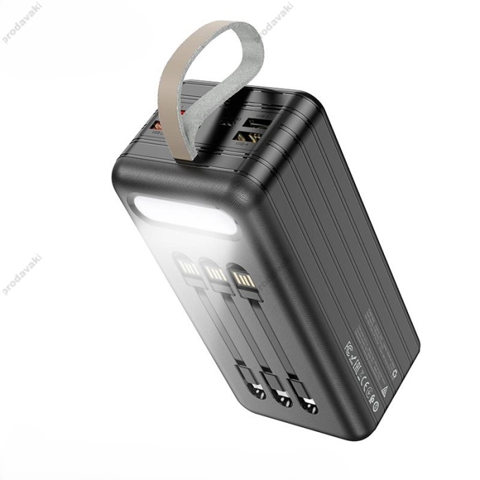 Повербанк портативний акумулятор Power bank HOCO DB21 large display 80000mAh Black