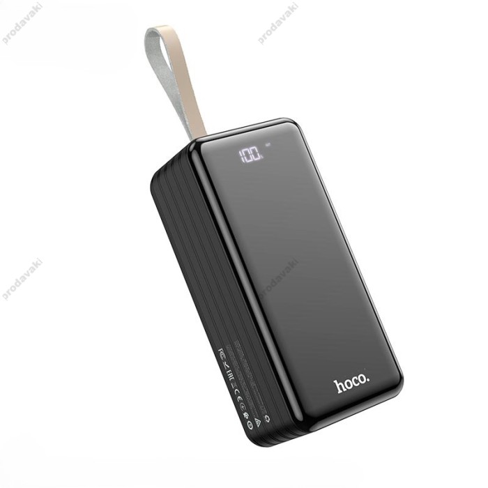 Повербанк портативний акумулятор Power bank HOCO DB21 large display 80000mAh Black