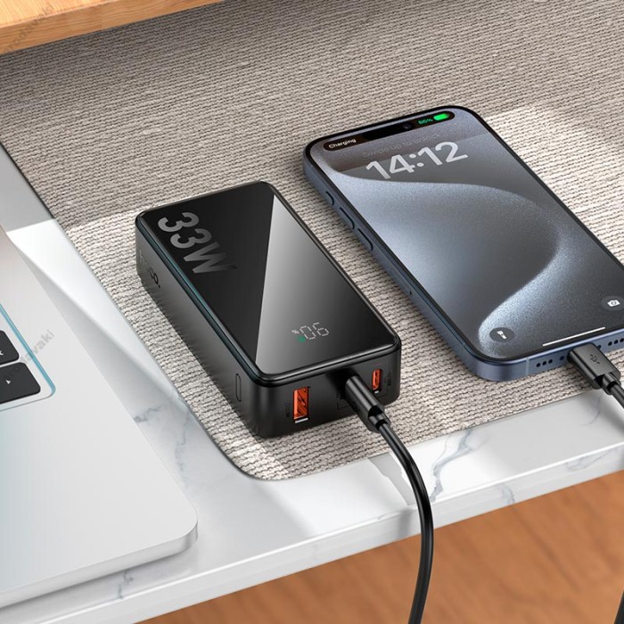 Повербанк портативний акумулятор Power bank HOCO Q27 Jewel 33W 10000 mAh Black