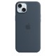 Чохол Silicone Case with MagSafe for iPhone 15 Storm Blue