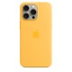 Чохол Silicone Case with MagSafe for iPhone 15 Pro Max Sunshine