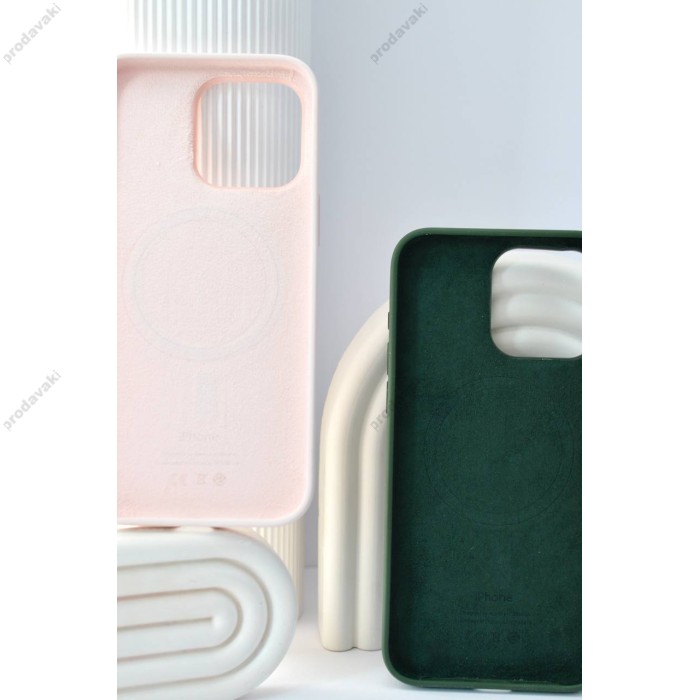 Чохол Silicone Case with MagSafe for iPhone 15 Plus Light Pink