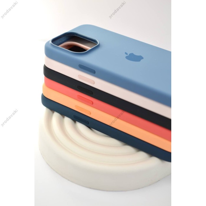 Чохол Silicone Case with MagSafe for iPhone 15 Plus Light Pink