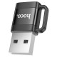 Перехідник HOCO UA31D USB male to Type-C female USB2.0 adapter Black