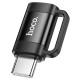 Перехідник HOCO UA31E Type-C male to iP Lightning female adapter Black