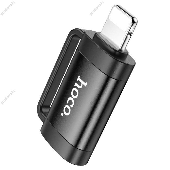 Перехідник HOCO UA31B iP Lightning male to Type-C female OTG adapter Black
