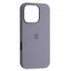 Чохол Silicone Case Full for iPhone 16 Pro Max lavander gray
