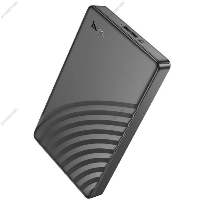 Корпус для зовнішного SSD диску HOCO HB46 USB3.0 2.5-inch SATA hard drive enclosure 6TB Black