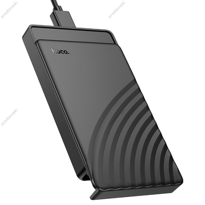 Корпус для зовнішного SSD диску HOCO HB46 USB3.0 2.5-inch SATA hard drive enclosure 6TB Black