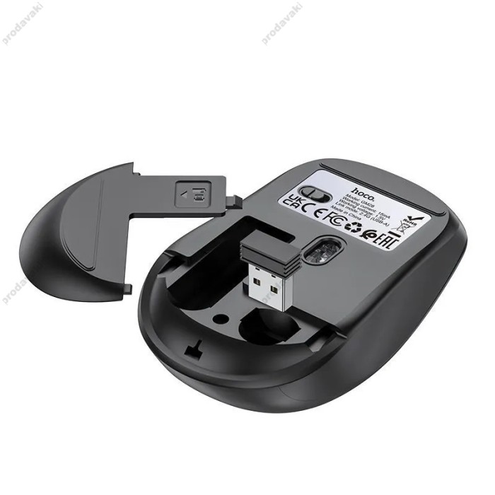 Комп'ютерна Миша Hoco GM28 2.4G business ws mouse Black