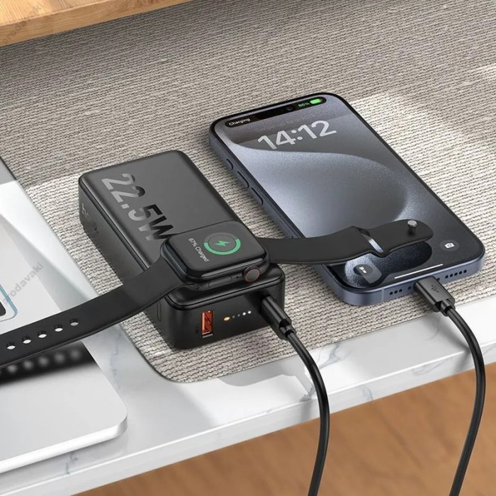 Повербанк портативний акумулятор Power bank Hoco Q27B Jewel 22.5W 10000 mAh Black