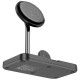 Бездротовий зарядний пристрій HOCO CQ12 Joyfull 3-in-1 Wireless Fast Charger White