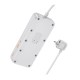 Подовжувач мережевий фільтр Hoco AC22 Sunlight 4-bit desktop socket (L=1.5M) 3USB/1Type-C 30W/3A PD/QC white