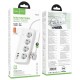Подовжувач мережевий фільтр Hoco AC22 Sunlight 4-bit desktop socket (L=1.5M) 3USB/1Type-C 30W/3A PD/QC white