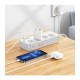 Подовжувач мережевий фільтр Hoco AC22 Sunlight 4-bit desktop socket (L=1.5M) 3USB/1Type-C 30W/3A PD/QC white