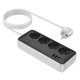 Подовжувач мережевий фільтр Hoco AC22 Sunlight 4-bit desktop socket (L=1.5M) 3USB/1Type-C 30W/3A PD/QC Black