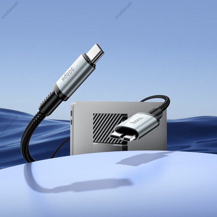 Кабель HOCO US10 excellent speed cable Type-C to Micro-B USB 3.0 0.5m Black
