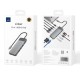 USB-Хаб Wiwu Linker Hub 12в1 Type-C to 2xHDMI+2xUSB 3.0+2xUSB 2.0+USB-C+RJ45+VGA+SD+TF+PD Grey