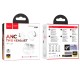 Бездротові Bluetooth навушники HOCO EQ17 Praise true wireless ANC noise cancelling headset BT 5.4 White