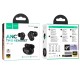 Бездротові Bluetooth навушники HOCO EQ17 Praise true wireless ANC noise cancelling headset BT 5.4 Black