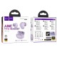 Бездротові Bluetooth навушники HOCO EQ17 Praise true wireless ANC noise cancelling headset BT 5.4 Purple